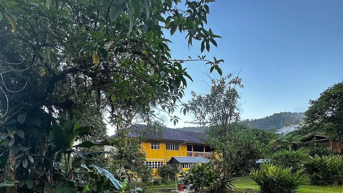 yellow house mindo ecuador -